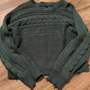 Green Knit Sweater size Medium Women's